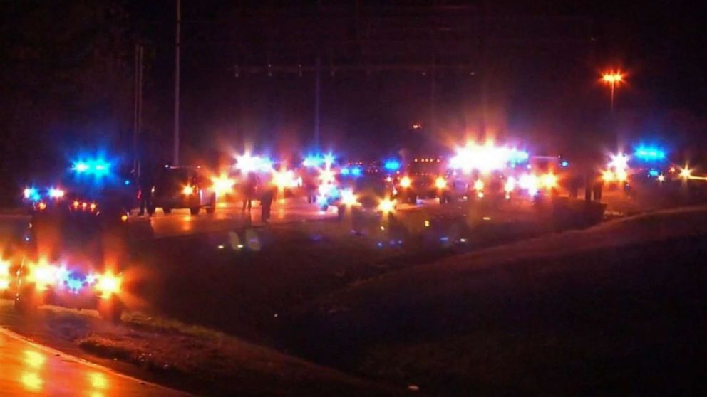 PHOTO: Protesters angry over the shooting death of Emantic Fitzgerald "E.J." Bradford Jr. pass through part of an interstate in Hoover, Ala., Dec. 4, 2018.