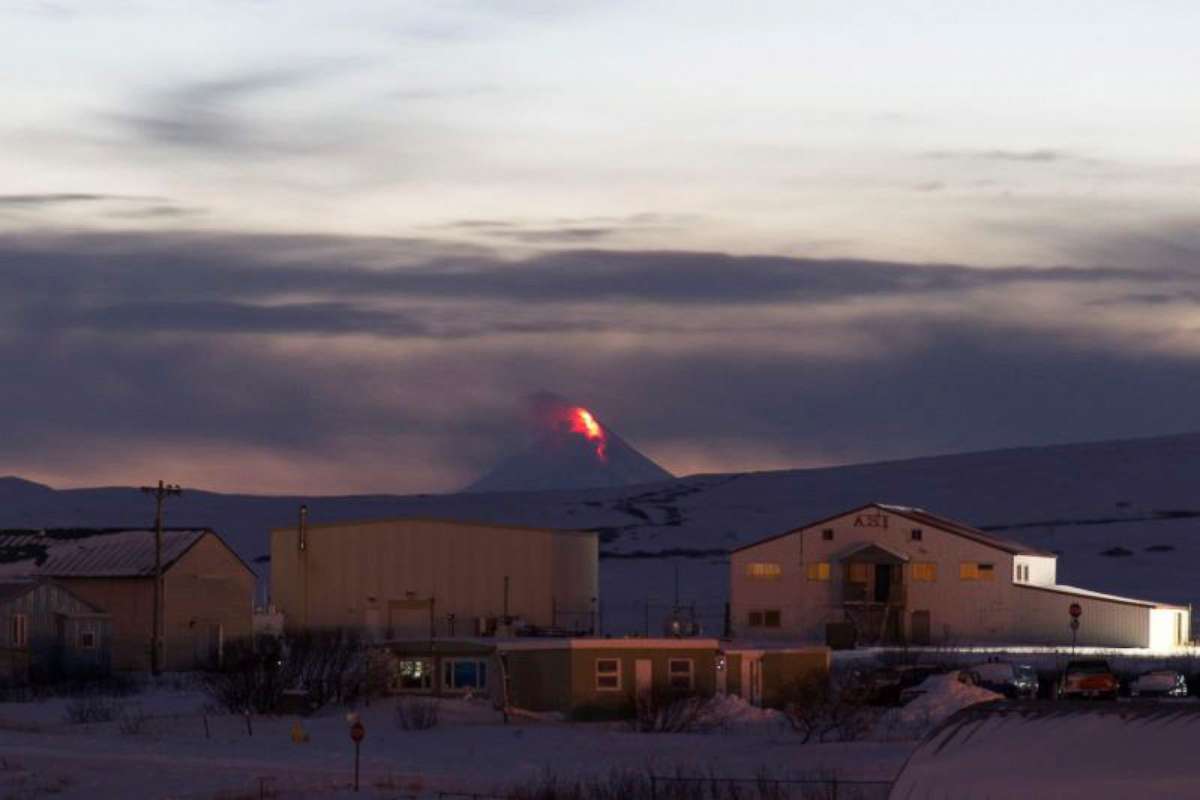 PHOTO: The Shishaldin volcano erupts in Cold Bay, Ala., Jan. 6, 2020.