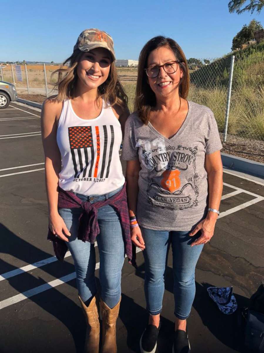 PHOTO: Survivors from the Las Vegas mass shooting showed strength as they attended a Jason Aldean concert nearly one year after the unforgettable massacre.