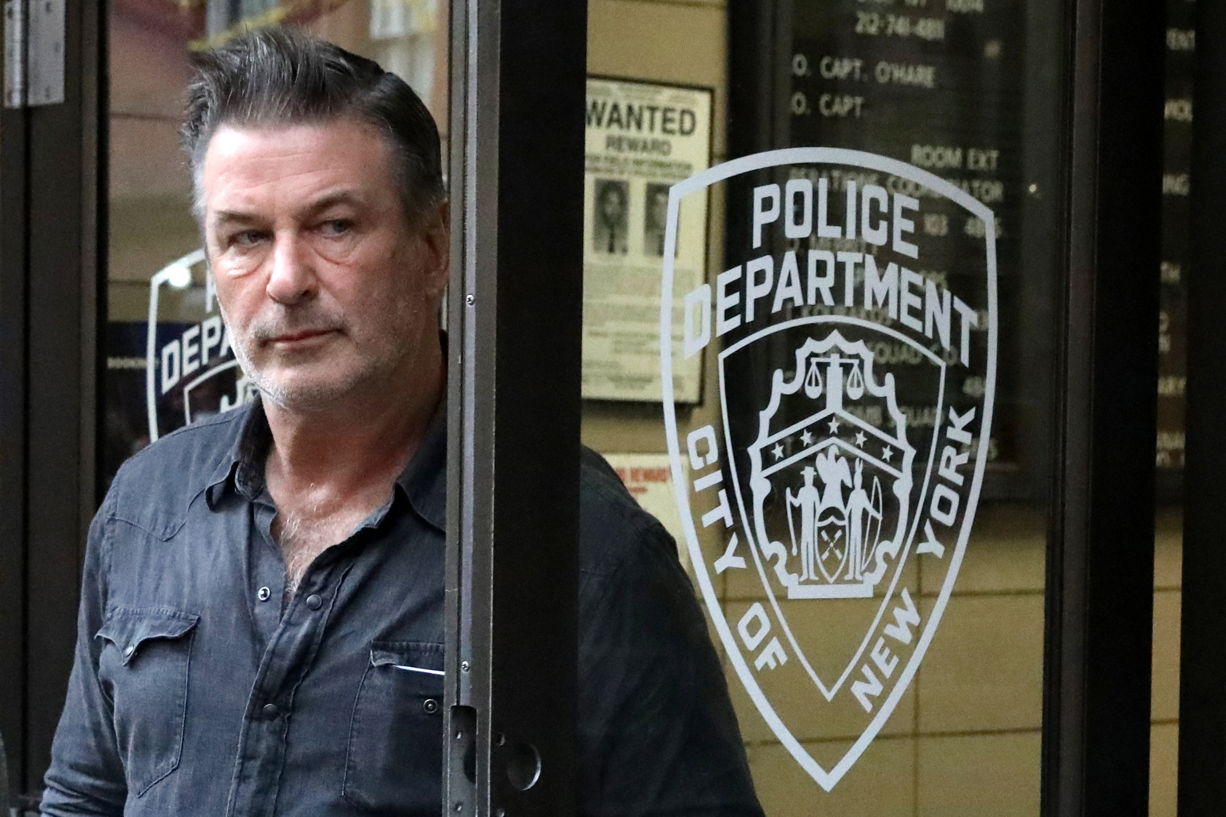 PHOTO: In this Nov. 2, 2018, file photo, Alec Baldwin exits the 6th precinct of the New York Police Department in New York.