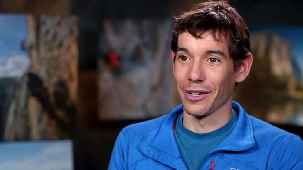 PHOTO: Alex Honnold is the first person to climb to the top of Yellowstone National Park's famed El Capitan mountain alone and without any safety gear or ropes otherwise known as "free soloing." A movie called "Free Solo" chronicles his journey.