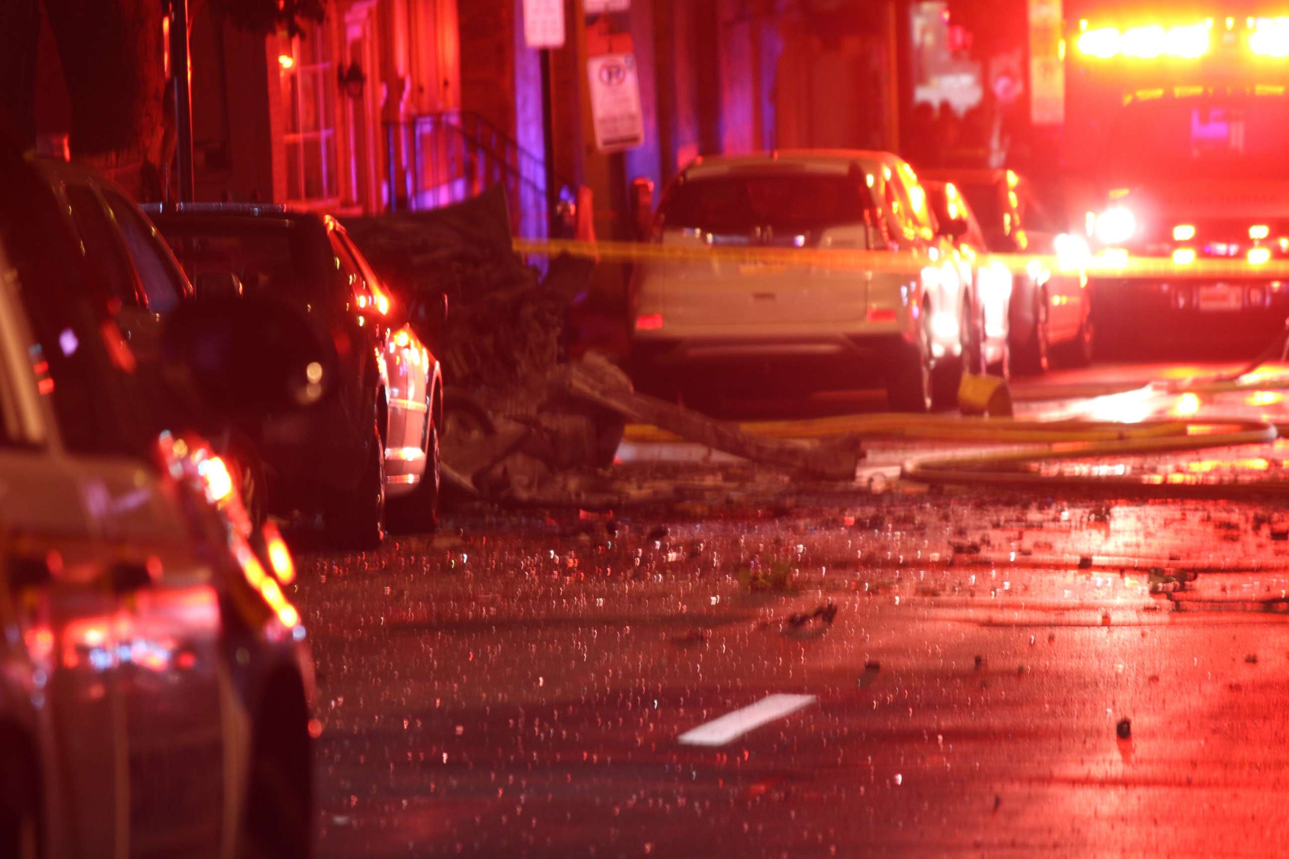 PHOTO: A deadly car explosion rattled a neighborhood in Allentown, Pa., on Friday, Sept. 29, 2018.