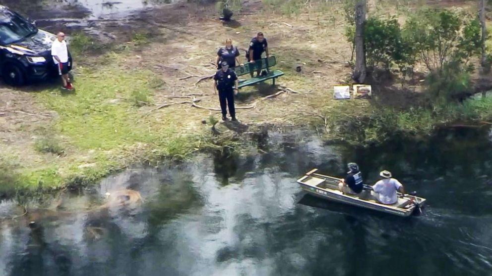 PHOTO: Police in Davie, Fla., were searching for a missing woman who may have been attacked by an alligator.