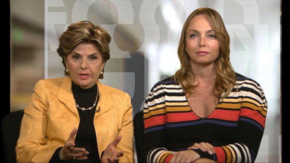 PHOTO: Louisette Geiss, who has accused Harvey Weinstein of unwanted sexual advances, appears on "Good Morning America" with discrimination attorney Gloria Allred, Oct. 11, 2017. 