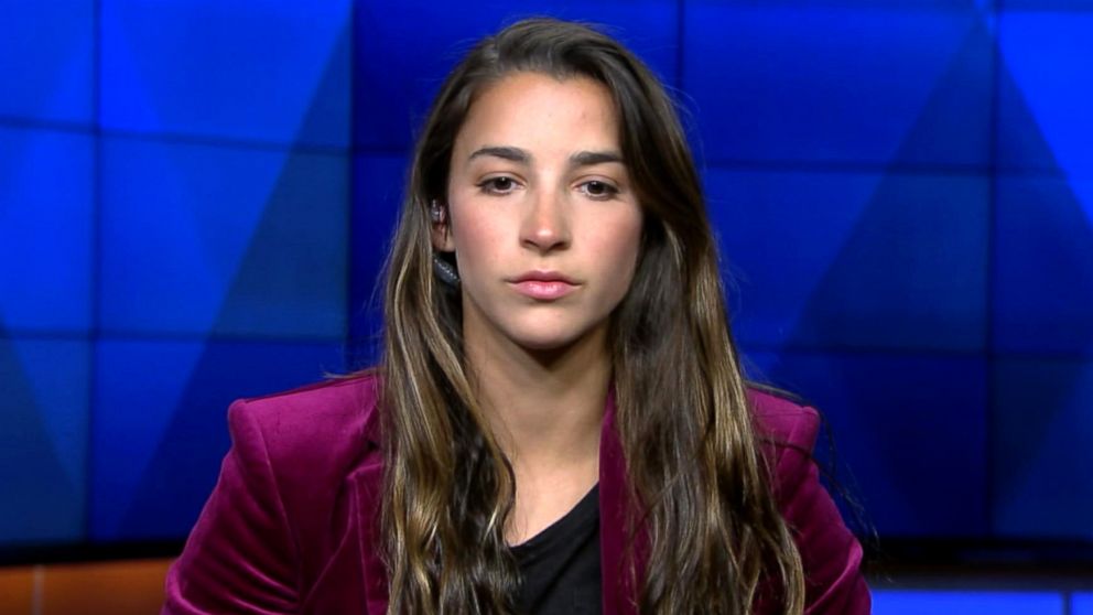 Gymnast Aly Raisman during an interview, Jan. 16, 2018.