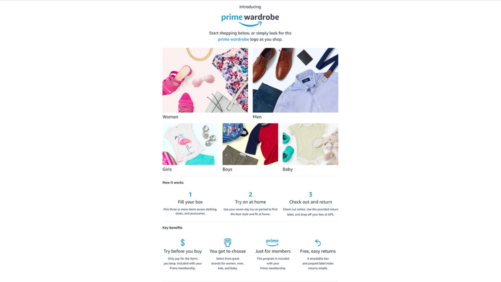 Exclusive 1st look at 's new Prime Wardrobe service that lets you try  before you buy - ABC News