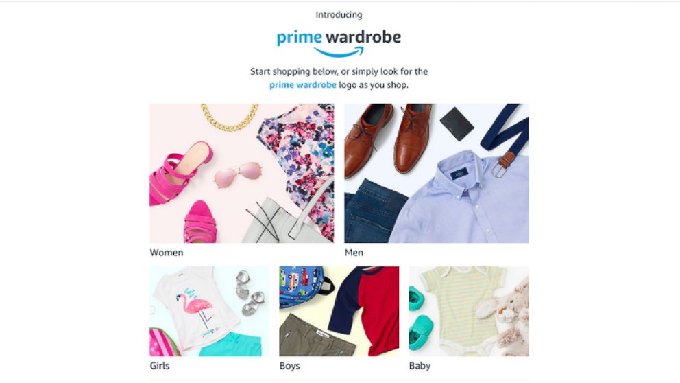 PHOTO: "GMA" got an exclusive first look at Amazon's new Prime Wardrobe service, which allows online shopping customers to try on clothes before they buy them.