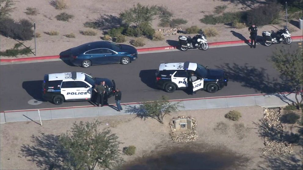 PHOTO: Police are investigating a deadly shooting at an Amazon Flex facility in Chandler, Ariz., on Dec. 14, 2022.