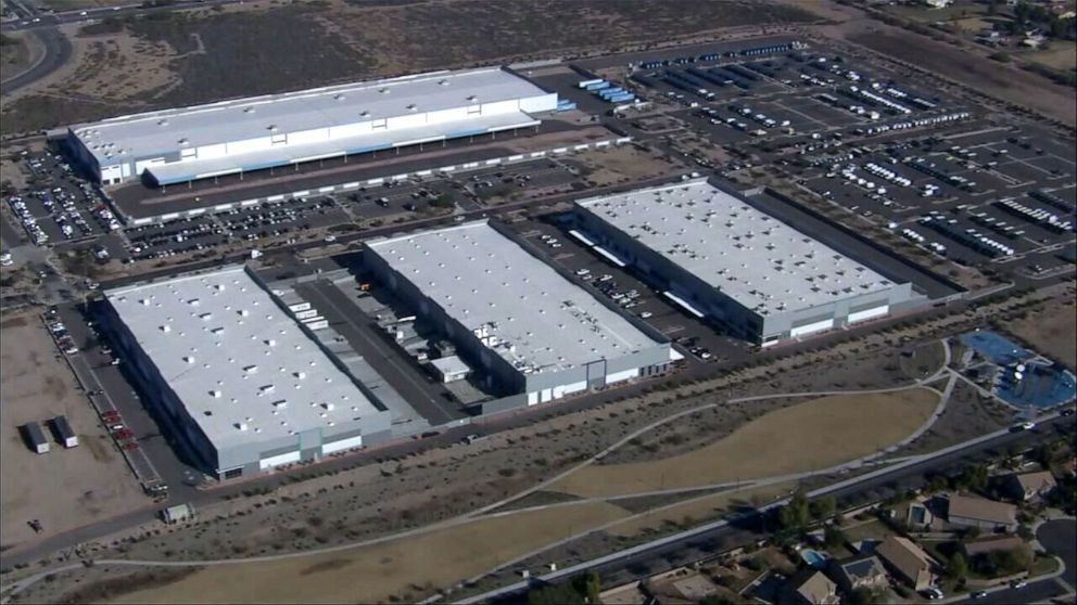 PHOTO: Police are investigating a deadly shooting at an Amazon Flex facility in Chandler, Ariz., on Dec. 14, 2022.