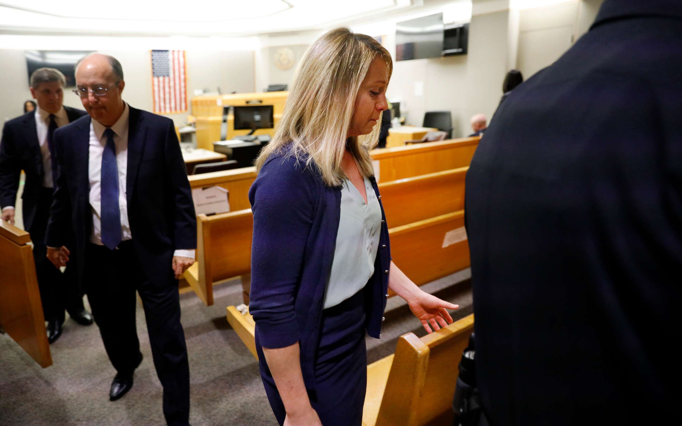 PHOTO: Fired Dallas police officer Amber Guyger leaves the courtroom after a jury found her guilty of murder, Oct. 1, 2019, in Dallas.