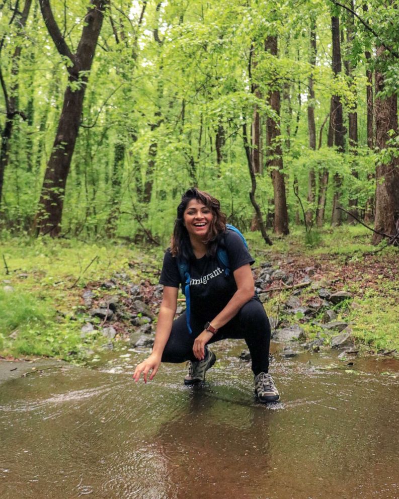 PHOTO: Ambreen Tariq started the instagram page Brown People Camping to increase representation of people of color in the outdoors.