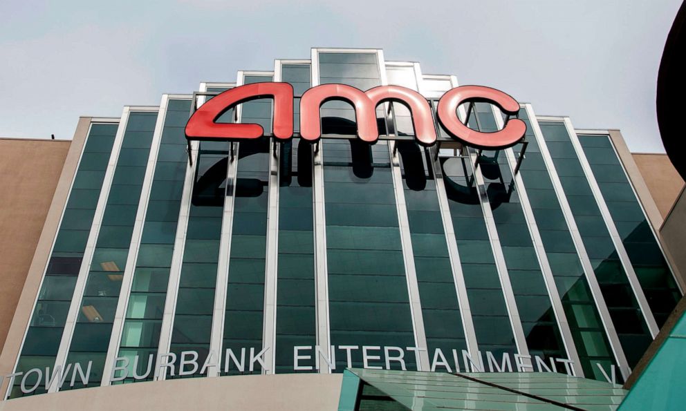 PHOTO: An outside view of the closed AMC Theater in Burbank, California, on May 12, 2020, amid the coronavirus pandemic.