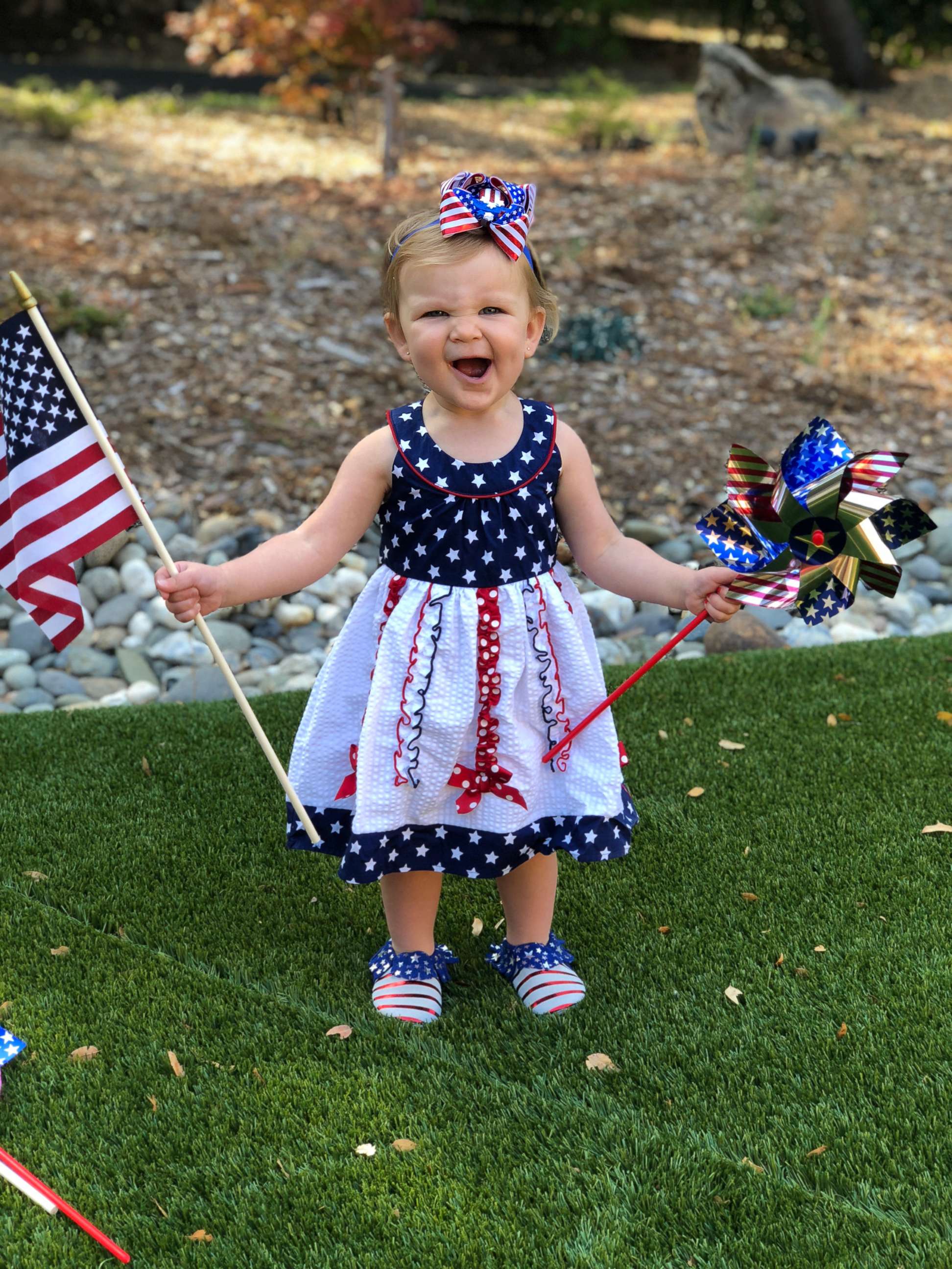 PHOTO: Amelia Bubenik, 2, of Granite Bay, Calif., was captured on viral video in May singing the national anthem by her mother, Amy.