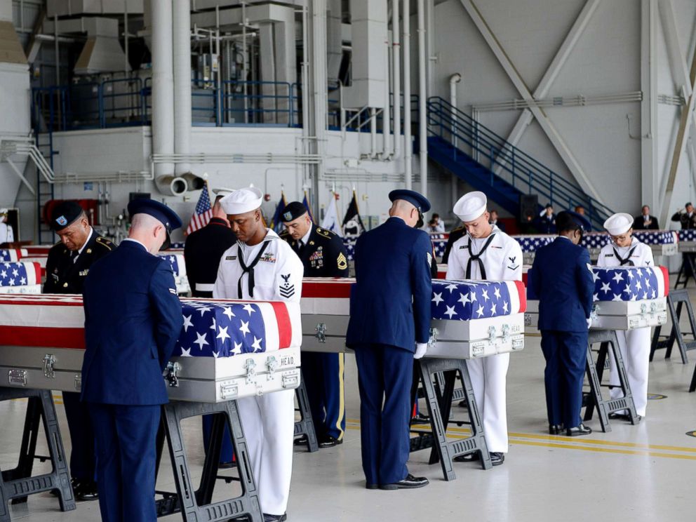 Remains of US soldiers killed in Korean War arrive in Hawaii - ABC News