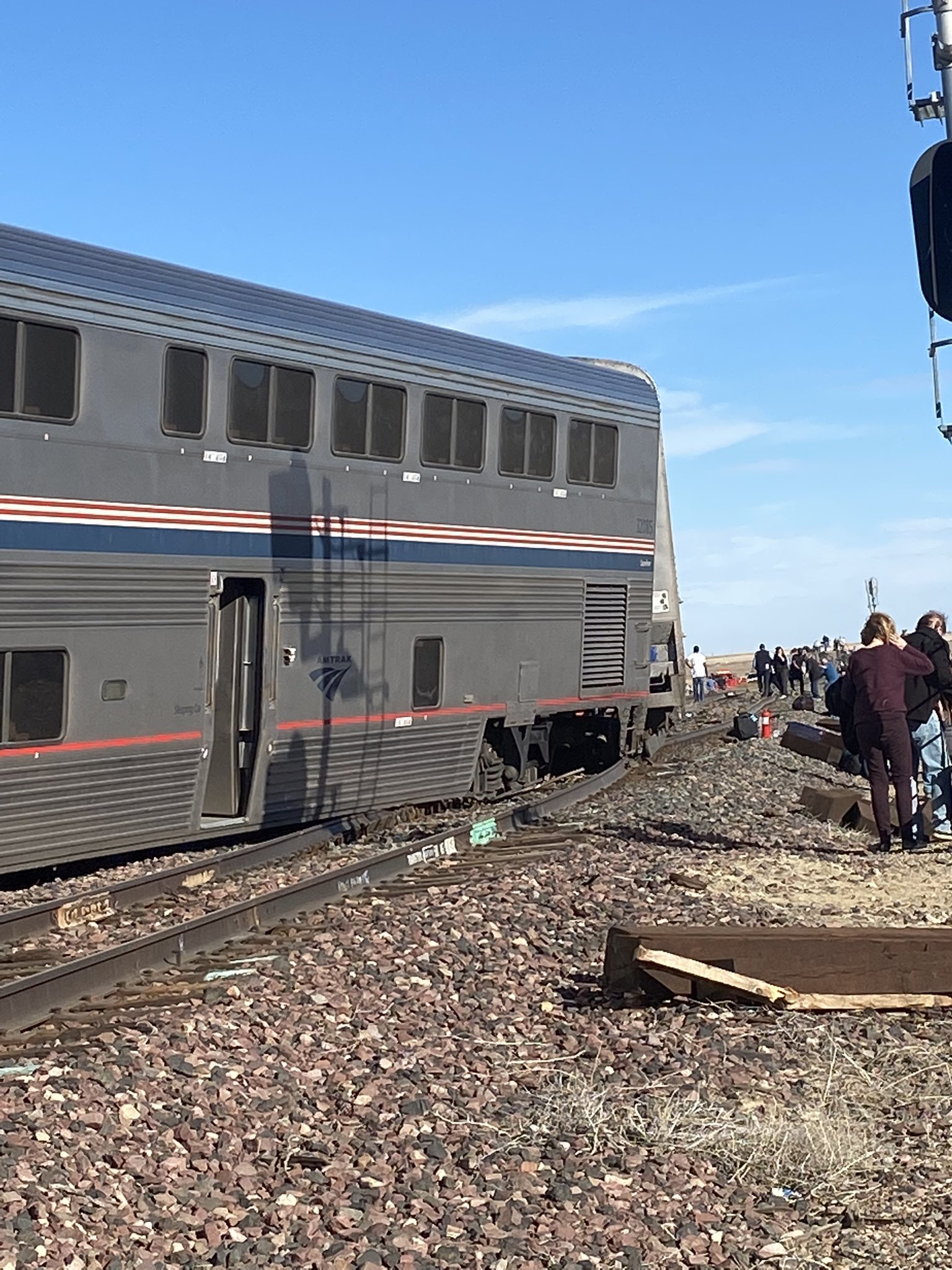 PHOTO: At least three people were killed when a Amtrak train derailed near Joplin, Mont., on Saturday, Sept. 25, 2021.