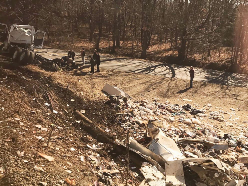 PHOTO: This photo posted by Rep. Greg Walden of Oregon shows the scene after a train hit a garbage truck.