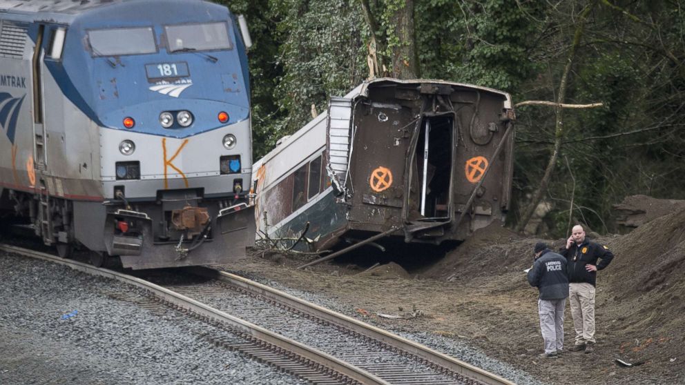 VIDEO: An Amtrak train on the inaugural run of a new route derailed in Washington state, leaving "multiple fatalities" and dozens of injuries after part of the train careened off an overpass onto a heavily-trafficked highway below, a local official said.