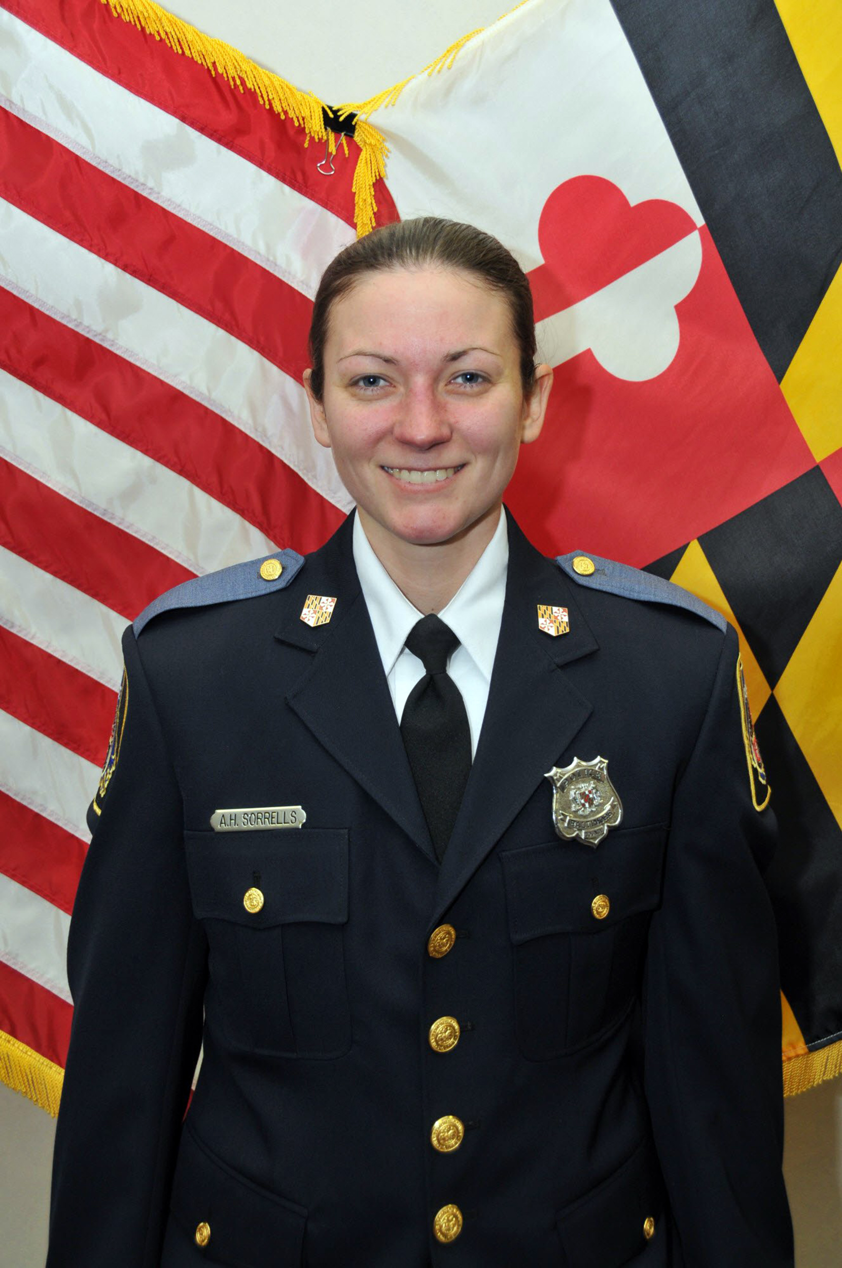 PHOTO: Baltimore County police officer Amy Caprio was hit by a car and killed in the line of duty, May 21, 2018.