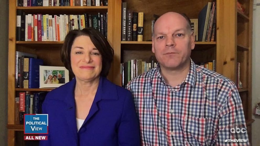 PHOTO: Sen. Amy Klobuchar joined "The View" with her husband John Bessler.