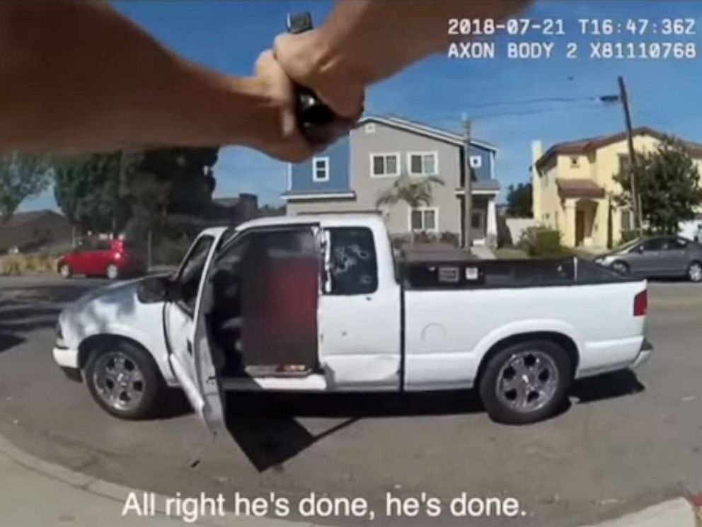 PHOTO: One Anaheim Police officer has been fired and another has been placed on administrative leave after review of officer-involved shooting from July 21, 2018, found that they fired more than 70 shots in a residential neighborhood, killing a suspect.