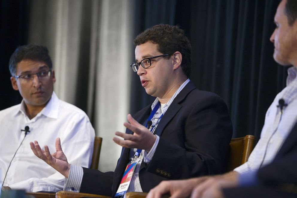 PHOTO: Andrew Freedman, Director of Marijuana Coordination, Office of the Governor, State of Colorado, speaks during the Aspen Ideas Festival 2015 in Aspen, Colo., July 3, 2015.