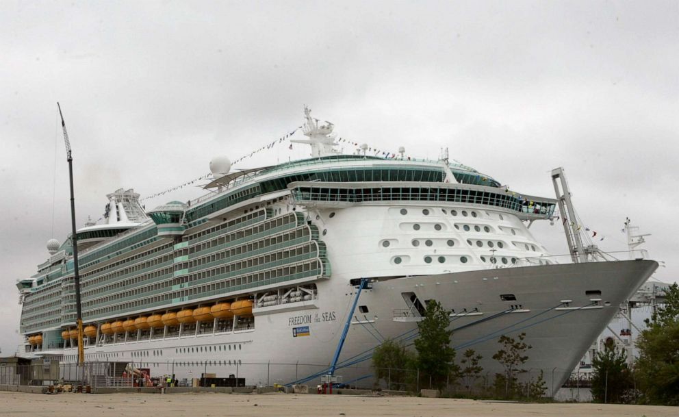PHOTO: The Freedom of the Seas cruise ship docked in Bayonne, N.J., May 11, 2006.