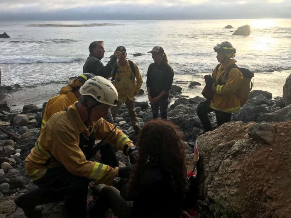 Andrea Hernandez was rescued at the bottom of a cliff Friday, July 13, 2018, after she disappeared a week ago.