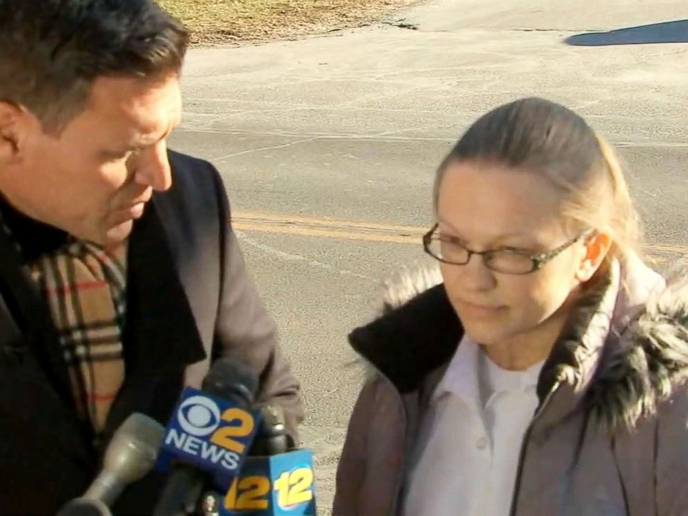 PHOTO: Angelika Graswald speaks to the press after her release from the Bedford Hills Correctional Facility in Westchester County, N.Y., Dec. 12, 2017.