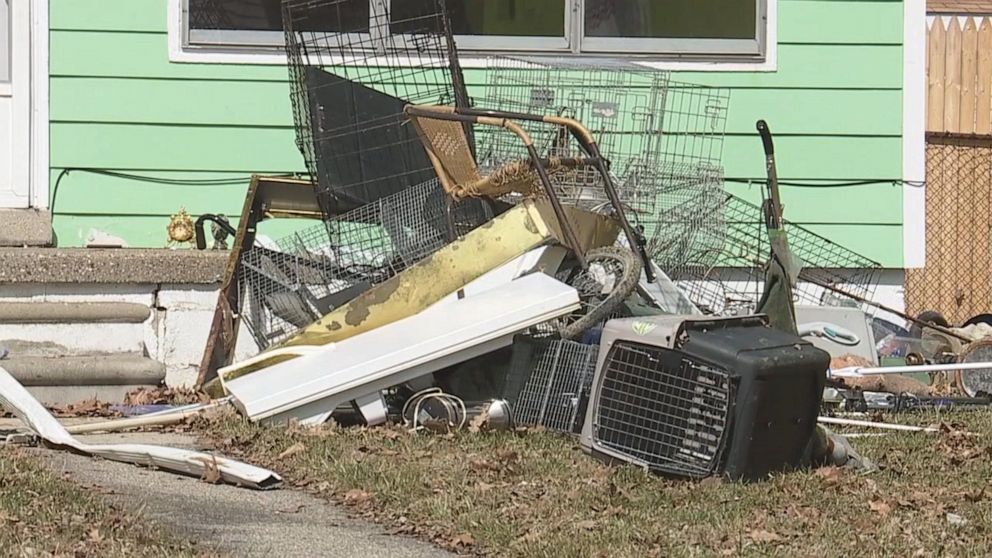 PHOTO: Macomb County Animal County seized 88 cats, a dog and a beta fish from a home in Mount Clemens, Michigan, where a woman in her 60s was being evacuated. 