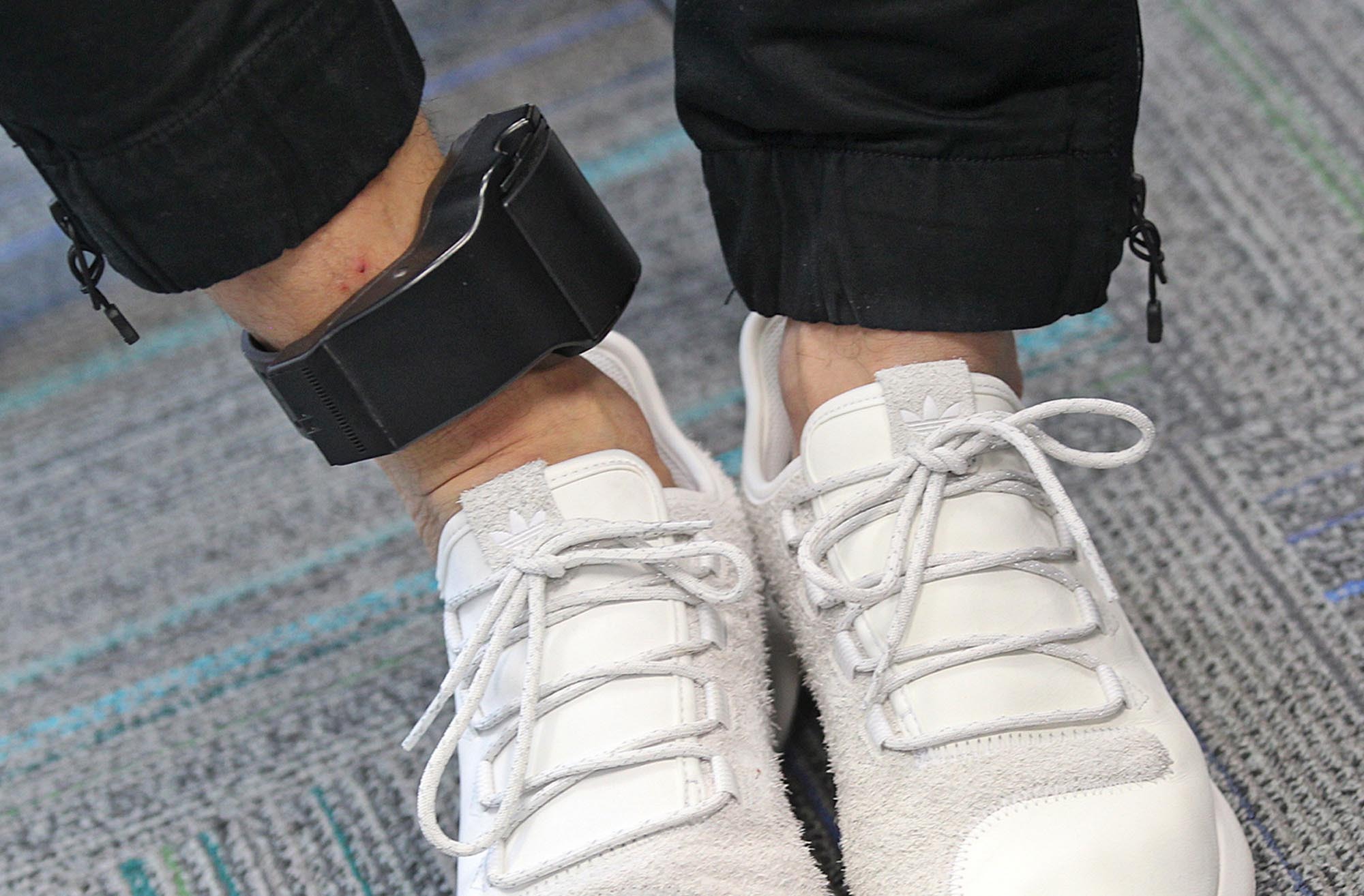 PHOTO: A government ankle monitor.
