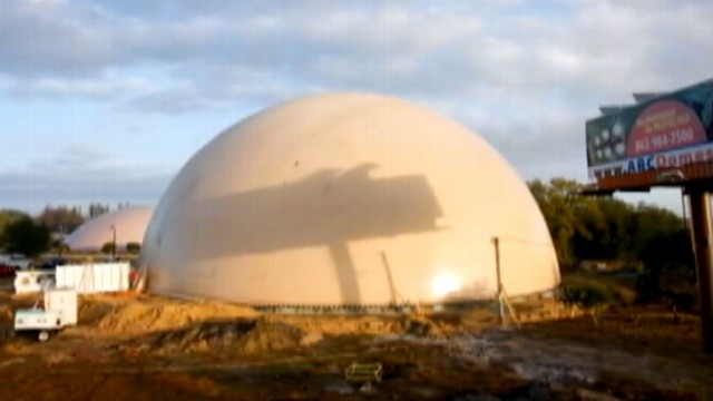 Domes To Give Texans Shelter From The Storm Video Abc News