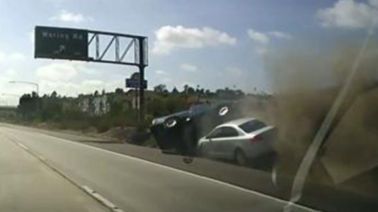 Did Road Rage Cause Two Vehicles To Tumble Off A California Highway Did Road Rage Cause Two Vehicles To Tumble Off A California Highway