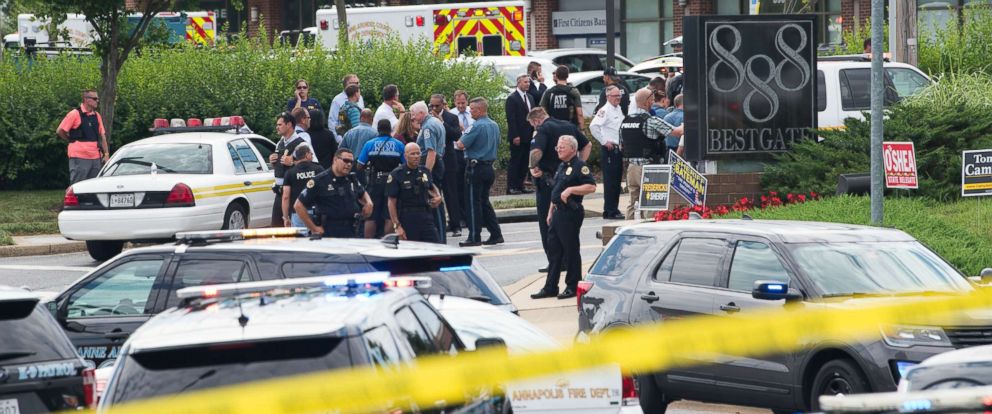 Image result for What to Know About the Suspected Capital Gazette Shooter A man armed with a shot gun and smoke grenades attacked the offices of the Capital Gazette newspaper in Annapolis, Maryland Thursday, killing five of the paperâs employees and injuring several more. The suspect, described by police as a white male in his late 30s, was taken into custody and was being questioned Thursday evening. Police have not officially released the suspectâs identity but a law enforcement official identified him as Jarrod W. Ramos, the Associated Press reports. âThis was a targeted attack on the Capital Gazette,â acting Anne Arundel County Police Chief William Krampf. âHe looked for his victims as he walked through the lower level.â Police arrived at the scene within about 60 seconds of the shooting, police spokesman Lt. Ryan Frashure told reporters, and took the suspect into custody without an exchange of gunfire. More than 170 people had been inside the building at the time of the shooting, according to police.