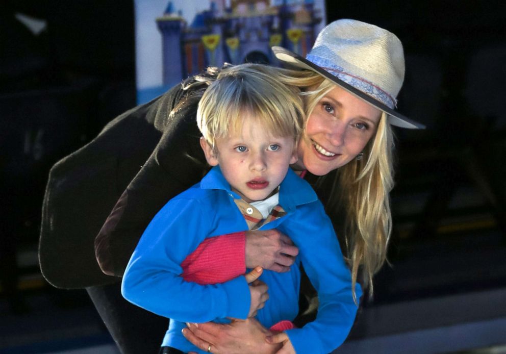 PHOTO: Anne Heche attends Disney On Ice "Let's Celebrate!" with son Atlas on Dec. 11, 2014 in Los Angeles. 