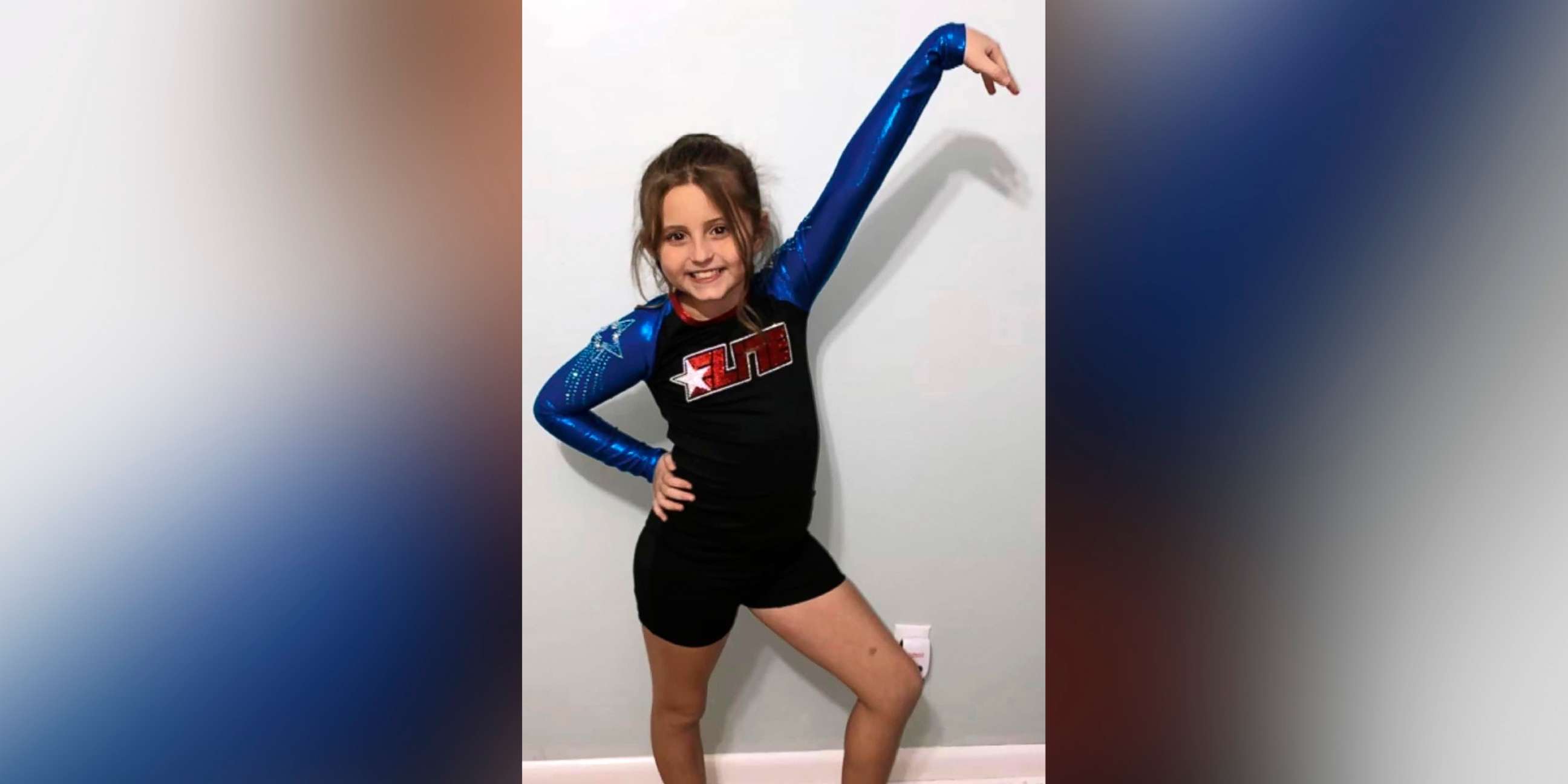 PHOTO: Annistyn Rackley, 9, poses for a picture while attending a cheerleading competition in Arizona.