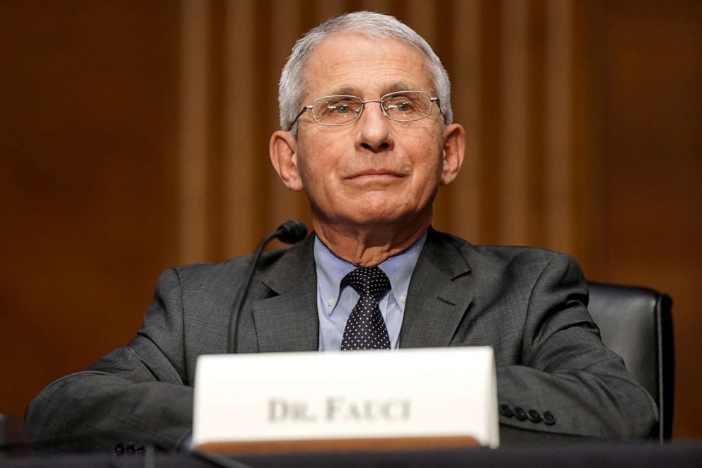 PHOTO: Dr. Anthony Fauci, director of the National Institute of Allergy and Infectious Diseases, speaks during a Senate Health, Education, Labor and Pensions Committee hearing to discuss the federal response to COVID-19, May 11, 2021, in Washington, D.C.