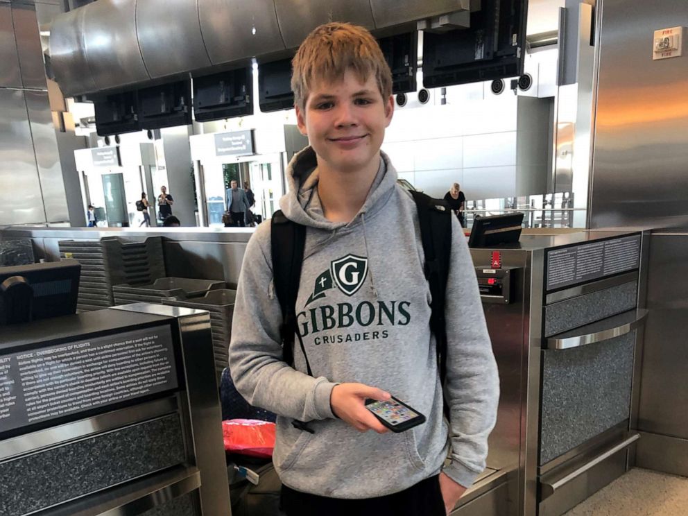   PHOTO: Anton Berg, 14, fled to Germany instead of Sweden, June 30, 2019, mistakenly by a representative in the United States. 