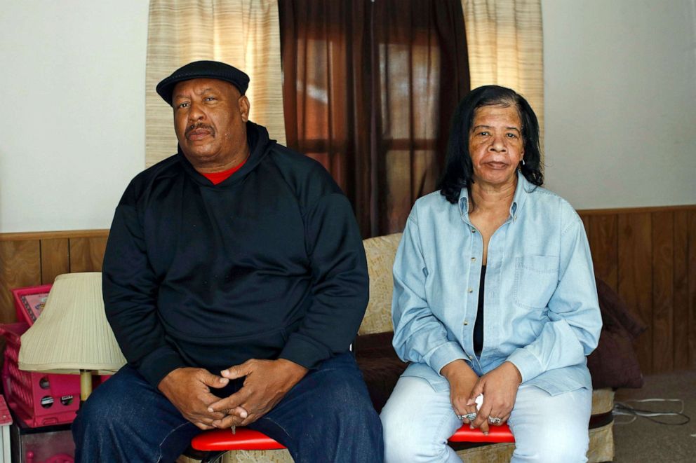 PHOTO: Antone Black, left, and his wife, Jennell, pose for a photograph after an interview with The Associated Press in their home in Greensboro, Md., Jan. 28, 2019.