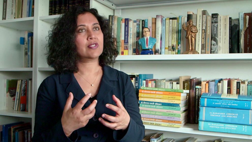 PHOTO: Anupama Rao, a professor of history at Columbia University, has studied caste discrimination in the US
