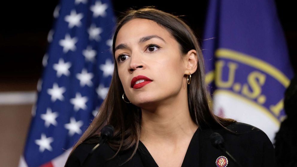 PHOTO: Rep. Alexandria Ocasio-Cortez gave her colleagues a first-hand look at what many people her age are facing when she made a student loan payment during a Congressional hearing on student debt.