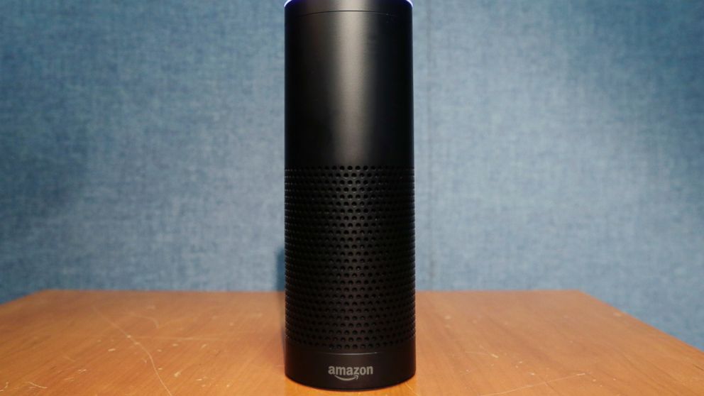 Amazon's Echo speaker, which responds to voice commands, in New York, July 29, 2015. 