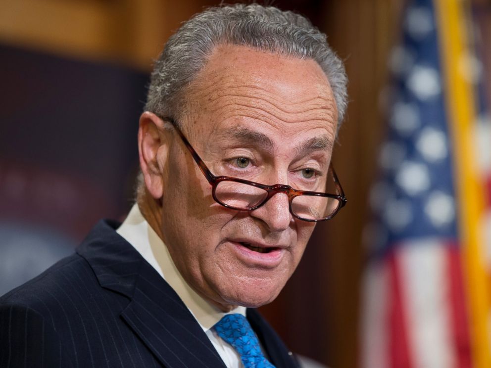 PHOTO: In this June 23, 2016 file photo, Sen. Charles Schumer speaks during a news conference on Capitol Hill in Washington.