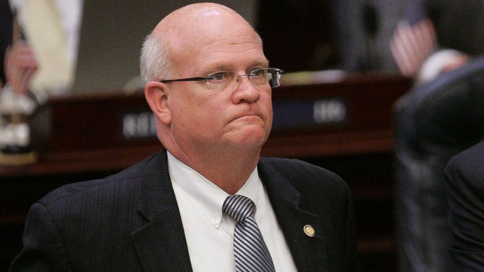PHOTO: Rep. Dennis Baxley checks the vote on a bill during session on May 4, 2011 in Tallahassee, Fla.