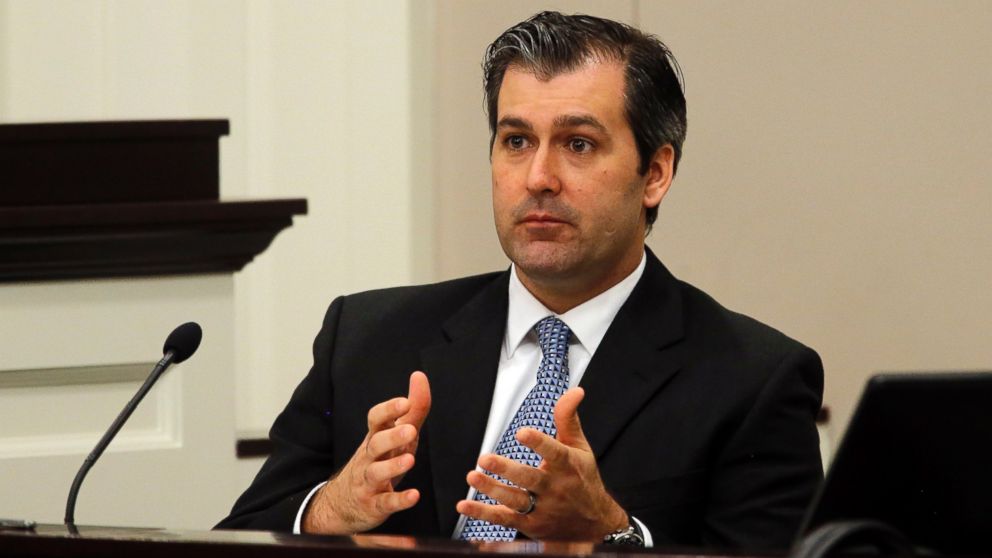 PHOTO: Former North Charleston Police Officer Michael Slager testifies during his murder trial at the Charleston County court in Charleston, South Carolina, Nov. 29, 2016.