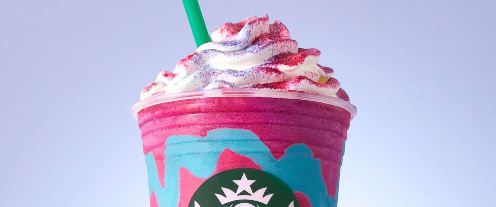 PHOTO This Photo Provided By Starbucks Shows The Companys Unicorn Frappuccino PHOTO This Photo Provided By Starbucks Shows The Companys Unicorn Frappuccino