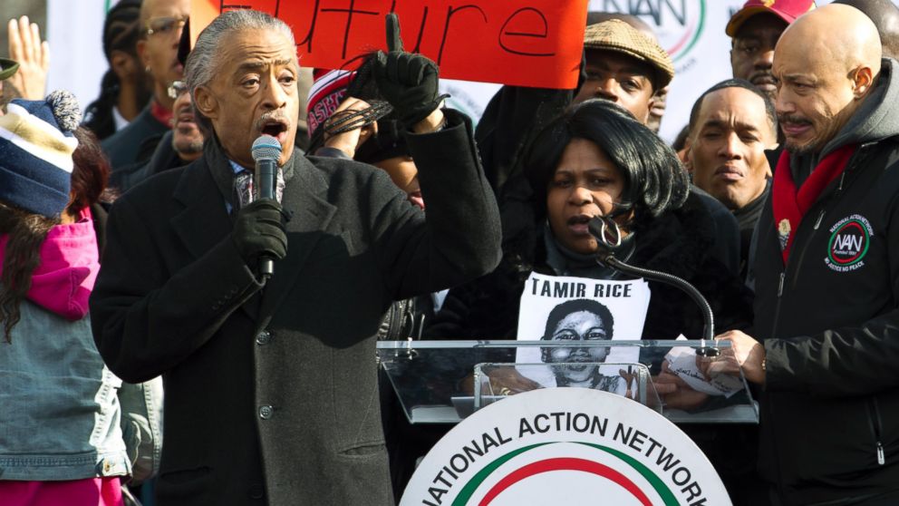 PHOTO: Rev. Al Sharpton speaks at Freedom Plaza in Washington on Dec. 13, 2014, during the Justice for All march and rally.