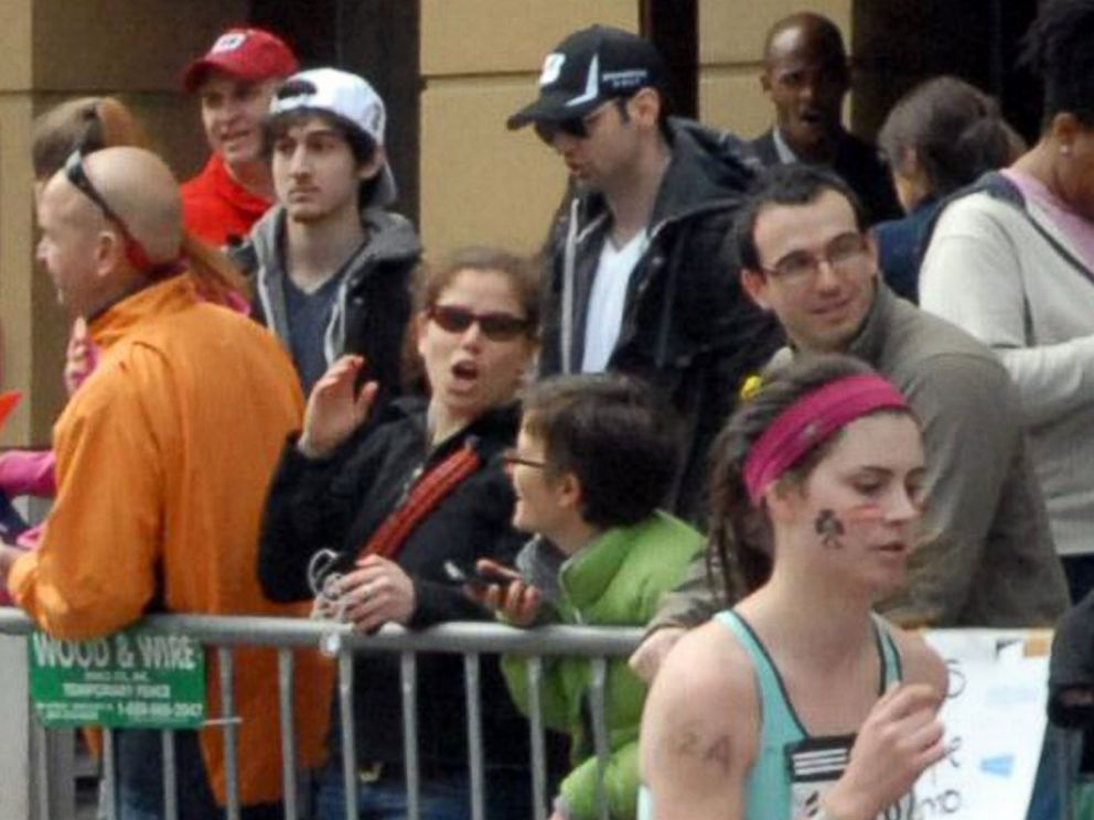 PHOTO: Tamerlan Tsarnaev, who was dubbed Suspect No. 1 and second from left, Dzhokhar A. Tsarnaev, who was dubbed Suspect No. 2 in the Boston Marathon bombings by law enforcement.  This image was taken approximately 10-20 minutes before the blast.