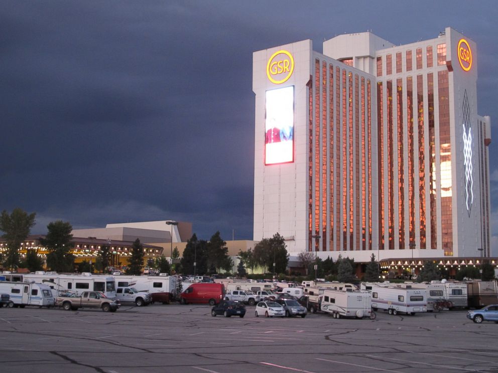 PHOTO: Travelers en route to Burning Man parked more than 100 recreational vehicles at a Wal-Mart and the Grand Sierra Resort Casino in Reno, Nev.