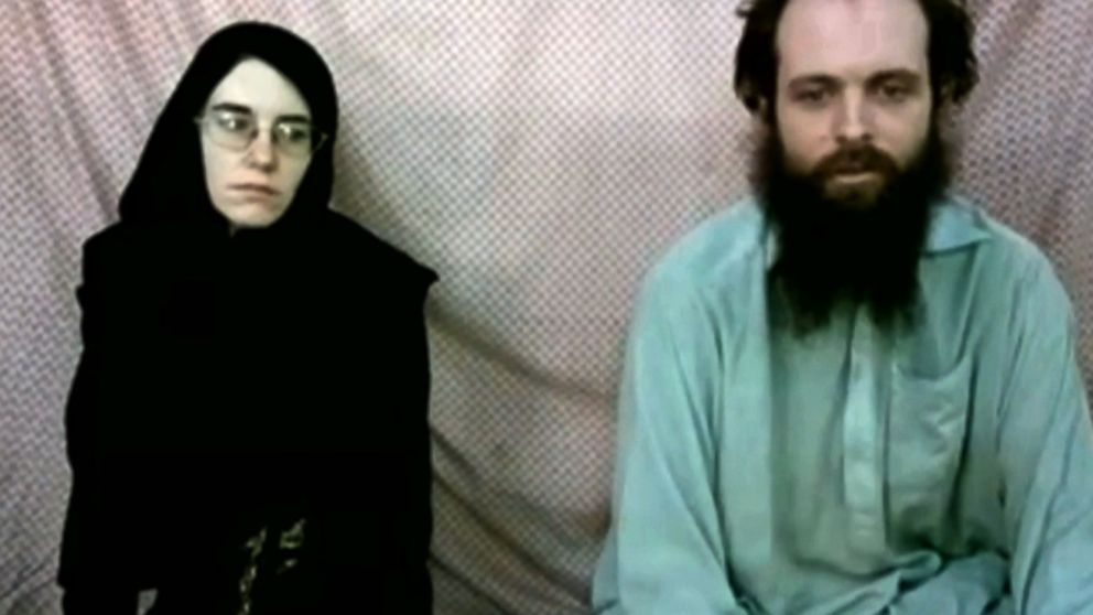 PHOTO: A frame grab from video provided by the Coleman family shows Caitlan Coleman and Joshua Boyle.
