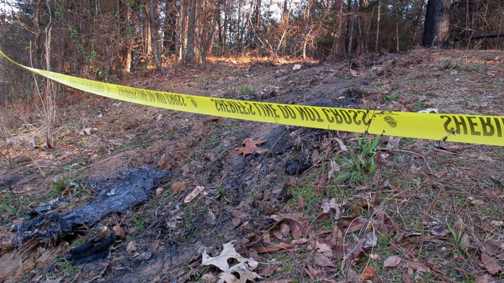 PHOTO: Yellow crime scene tape marks the location where 19-year-old Jessica Chambers was found severely burned, Dec. 10, 2014 in Courtland, Miss. 